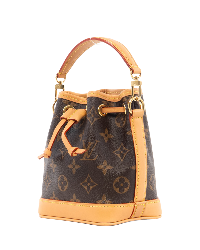 LV NEONOE NANO BROWN MONOGRAM CANVAS GHW MICROCHIP 5310