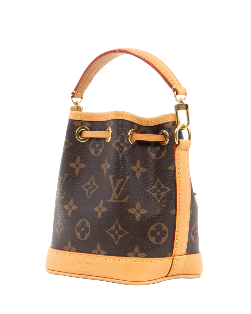LV NEONOE NANO BROWN MONOGRAM CANVAS GHW MICROCHIP 5311
