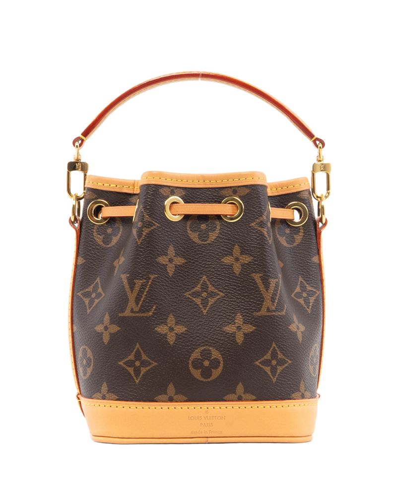 LV NEONOE NANO BROWN MONOGRAM CANVAS GHW MICROCHIP 5312