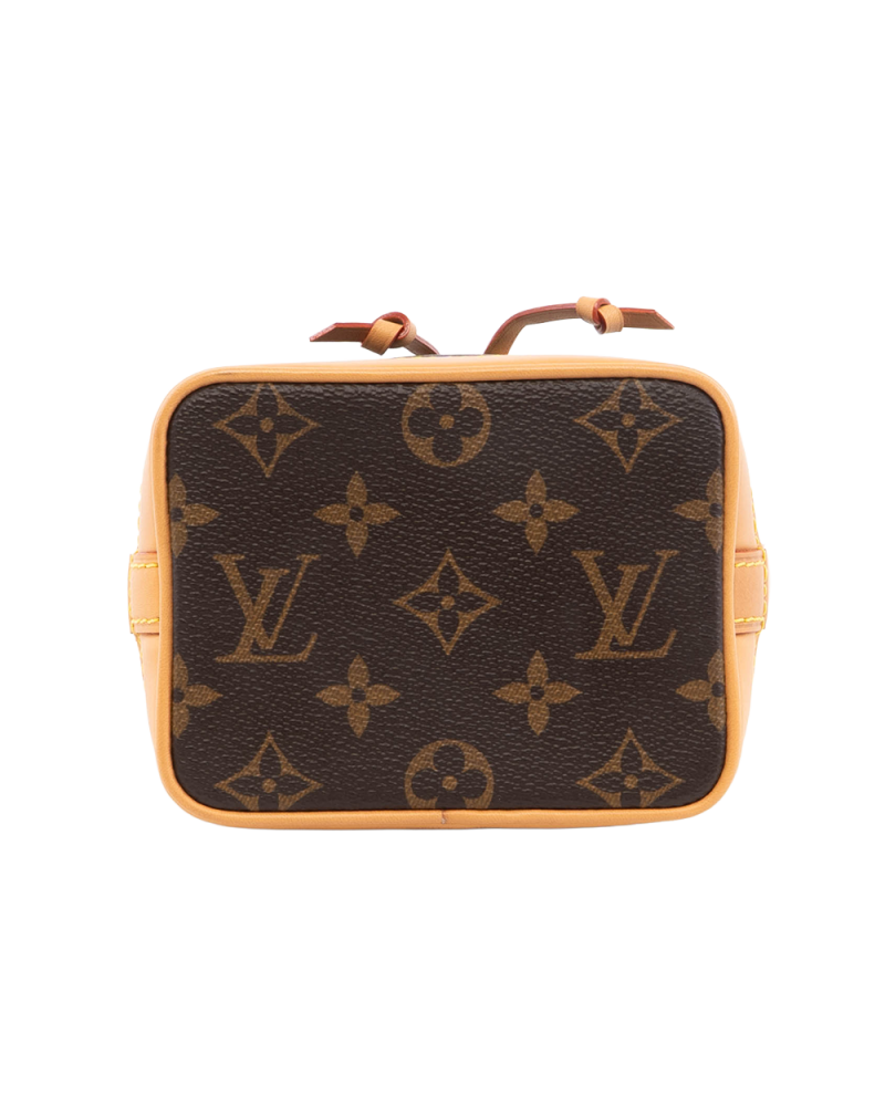LV NEONOE NANO BROWN MONOGRAM CANVAS GHW MICROCHIP 5317