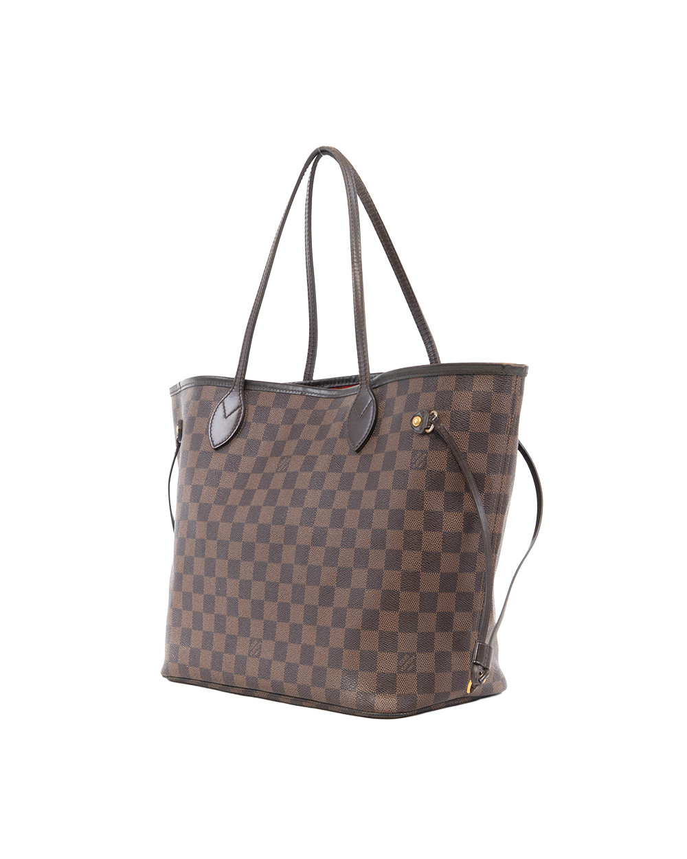 LV NEVERFULL MM BROWN DAMIER CANVAS GHW AR1059 5282