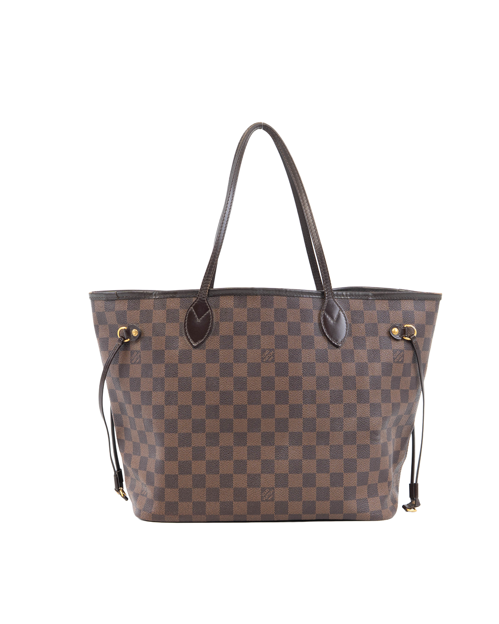 LV NEVERFULL MM BROWN DAMIER CANVAS GHW AR1059 5284