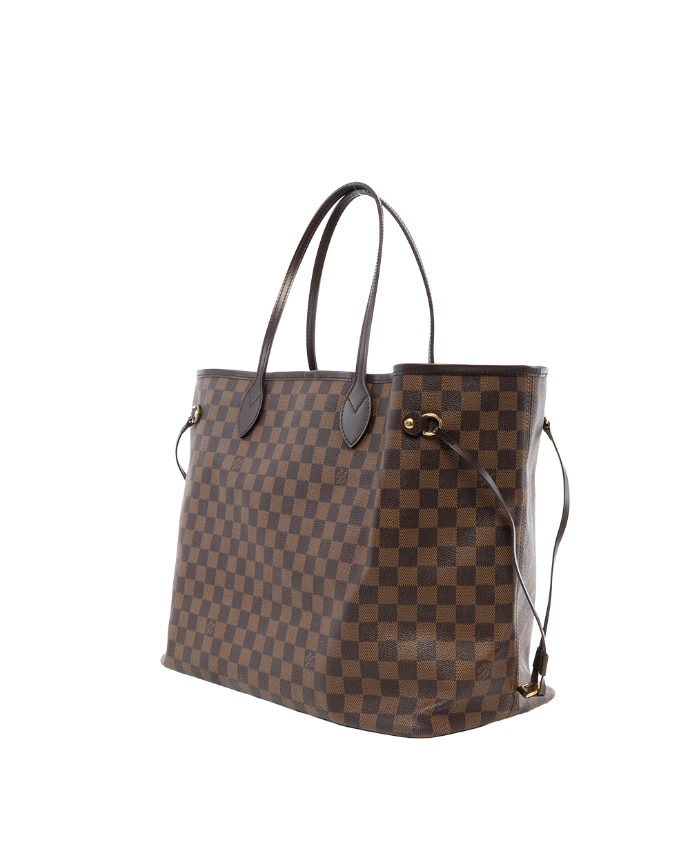 LV NEVERFULL MM BROWN DAMIER CANVAS GHW FL4059 7855