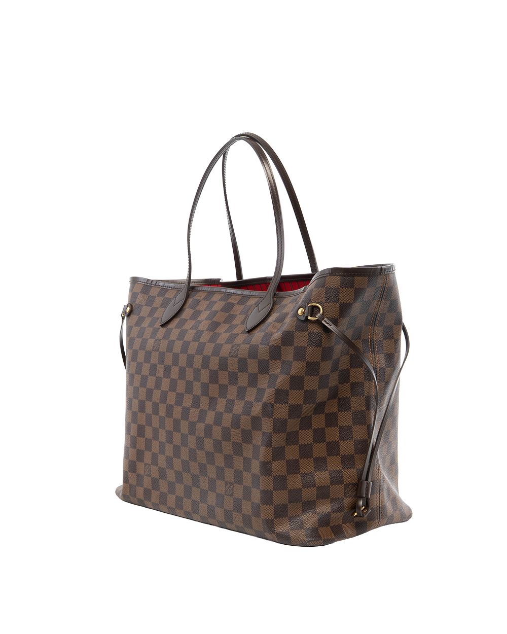 LV NEVERFULL MM BROWN DAMIER CANVAS GHW FL4059 7856