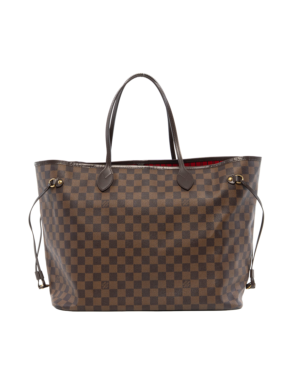 LV NEVERFULL MM BROWN DAMIER CANVAS GHW FL4059 7857