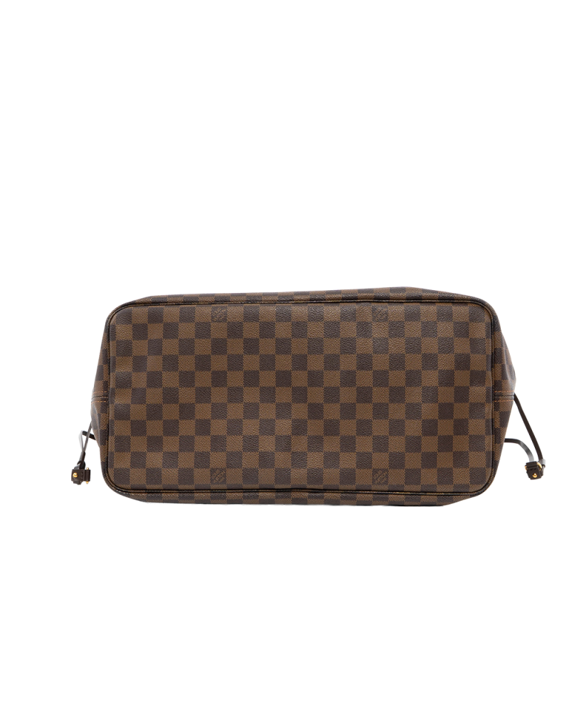 LV NEVERFULL MM BROWN DAMIER CANVAS GHW FL4059 7862