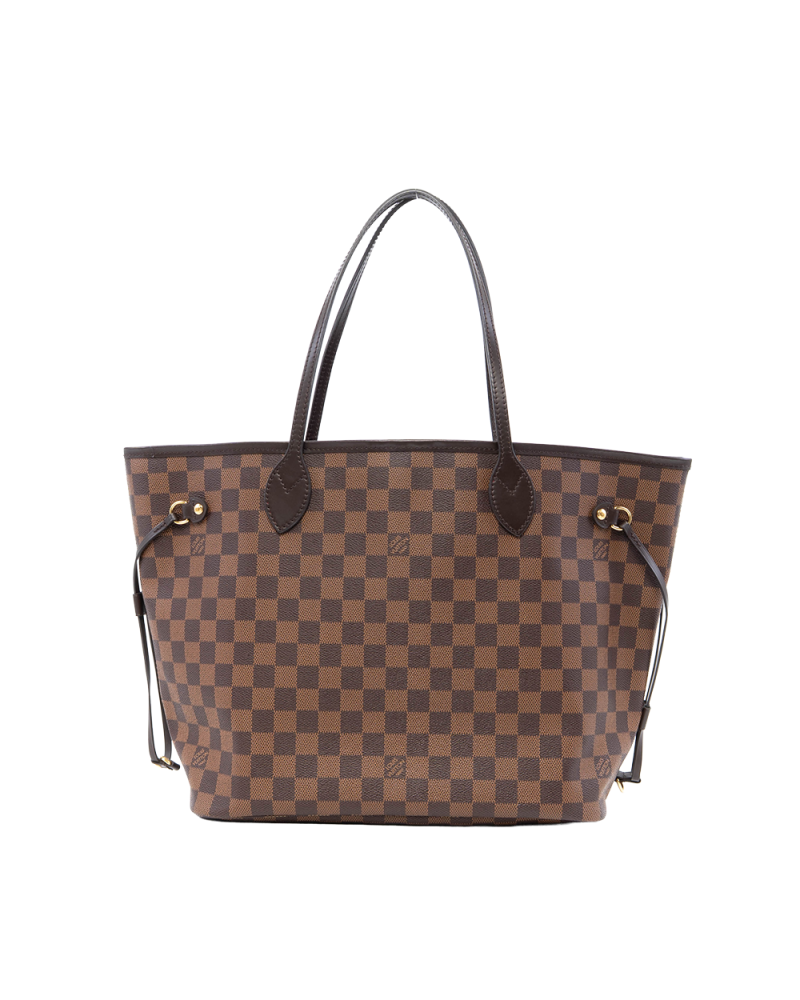 LV NEVERFULL MM BROWN DAMIER CANVAS GHW MICROCHIP 0002