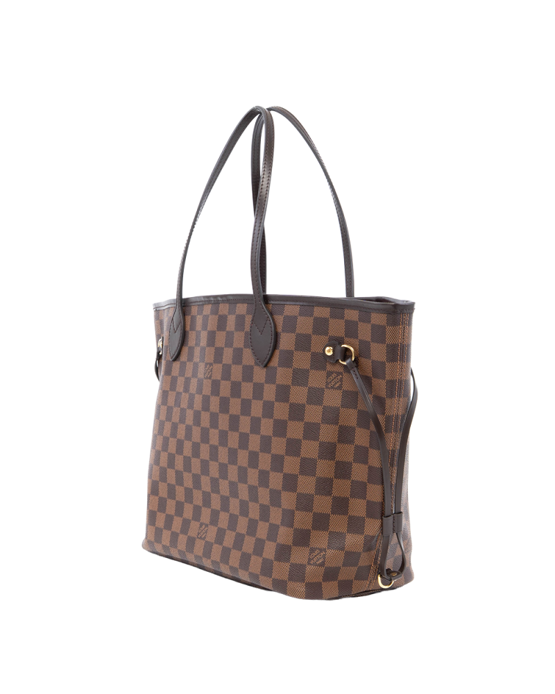 LV NEVERFULL MM BROWN DAMIER CANVAS GHW MICROCHIP 0003