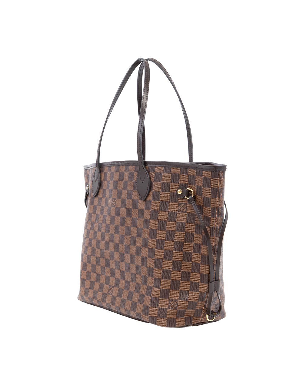 LV NEVERFULL MM BROWN DAMIER CANVAS GHW MICROCHIP 0003