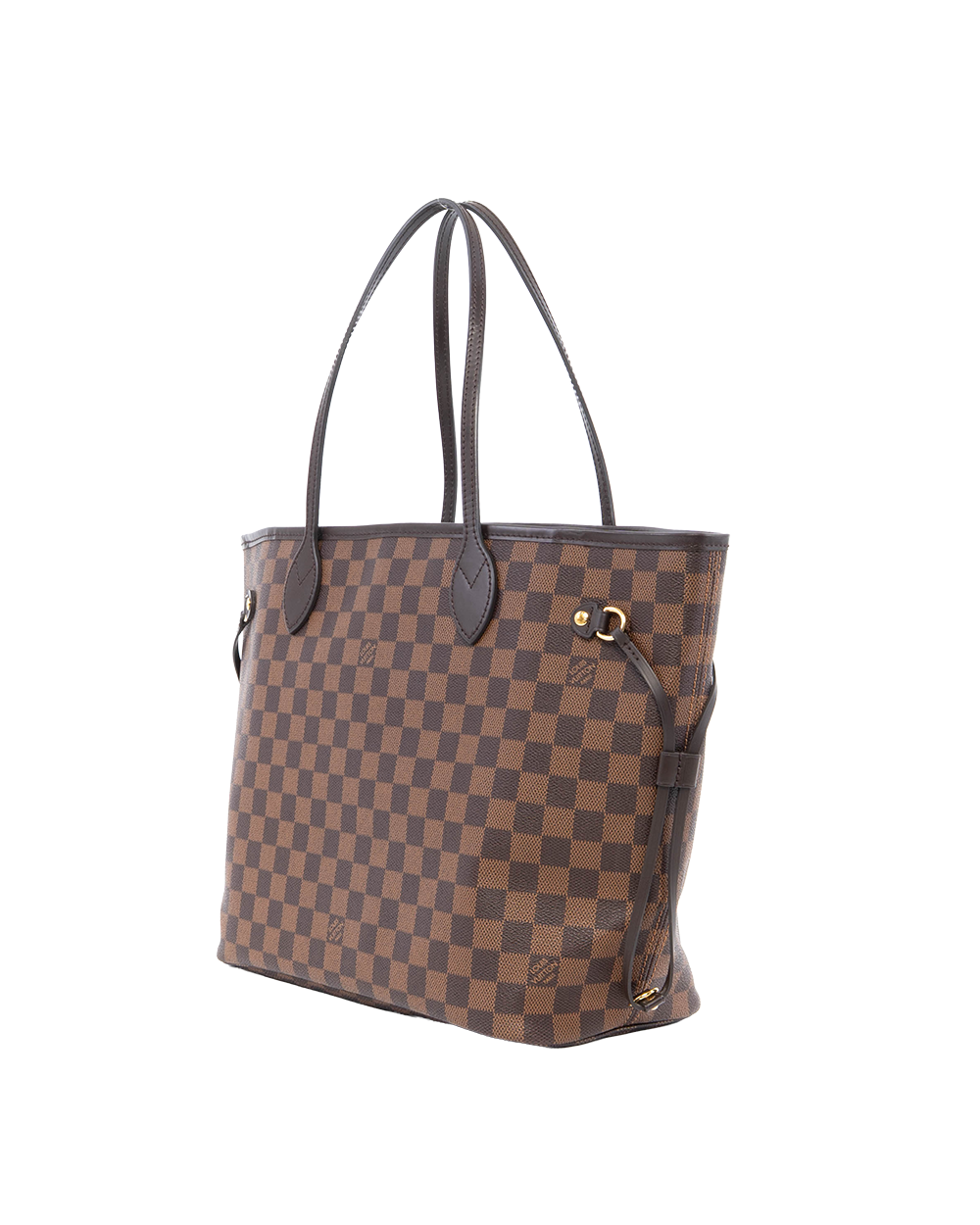 LV NEVERFULL MM BROWN DAMIER CANVAS GHW MICROCHIP 0004
