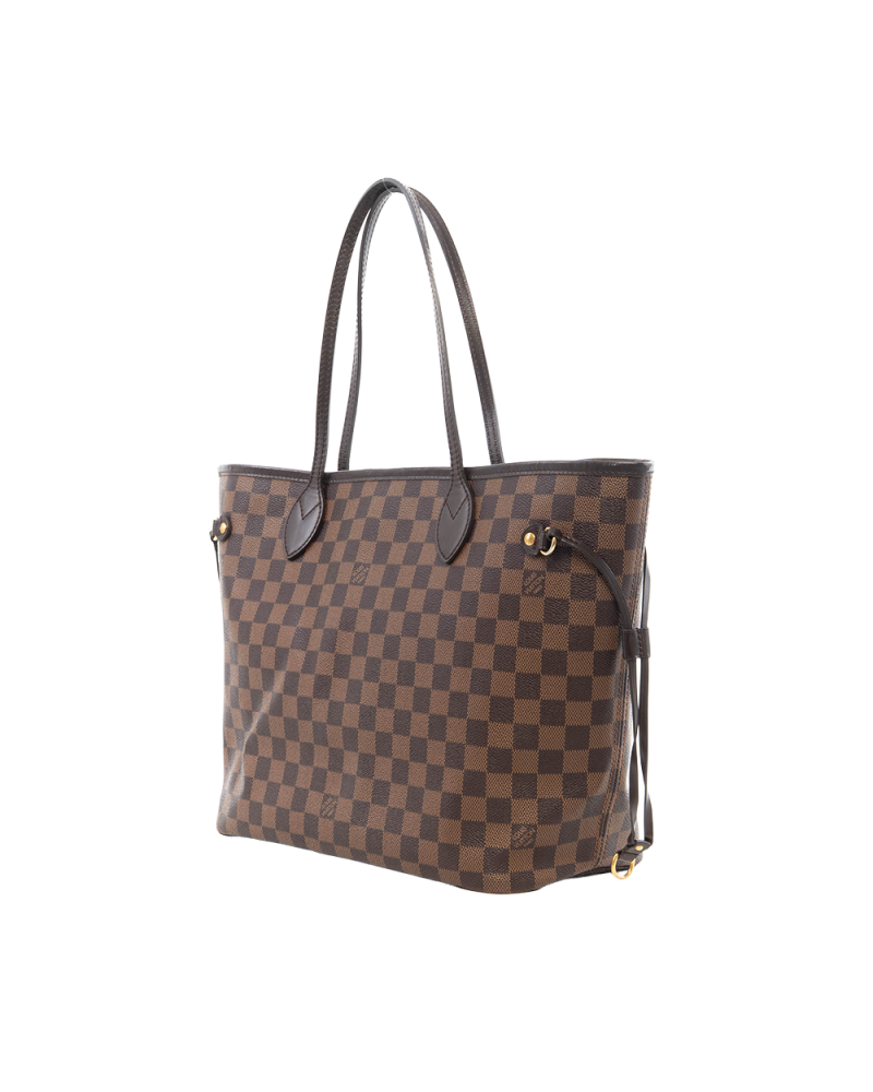 LV NEVERFULL MM BROWN DAMIER CANVAS GHW SF1176 6902