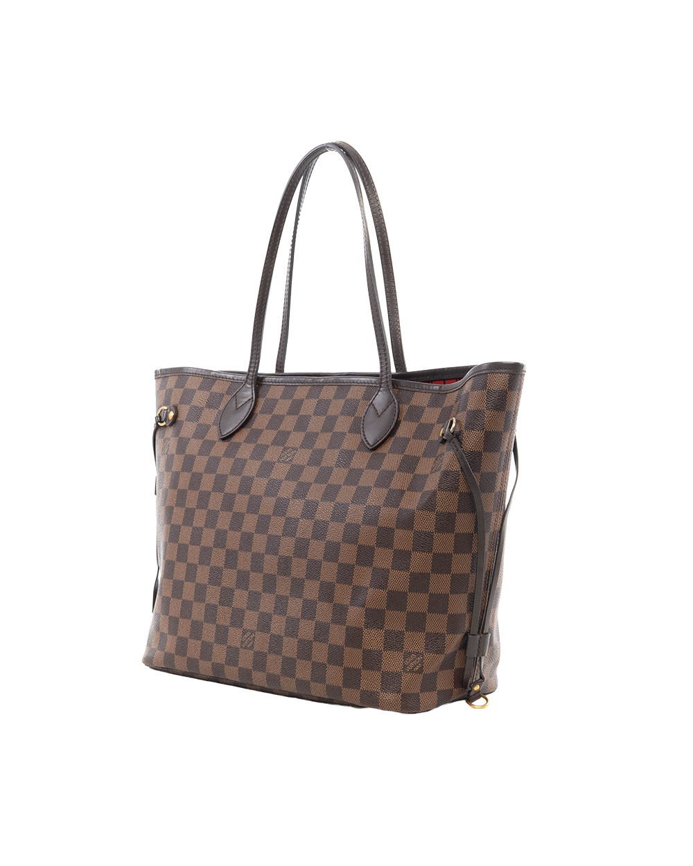 LV NEVERFULL MM BROWN DAMIER CANVAS GHW SF1176 6903