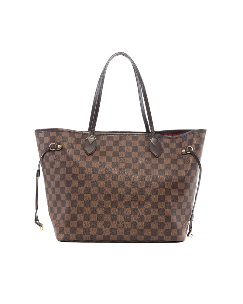 LV NEVERFULL MM BROWN DAMIER CANVAS GHW SF1176 6904