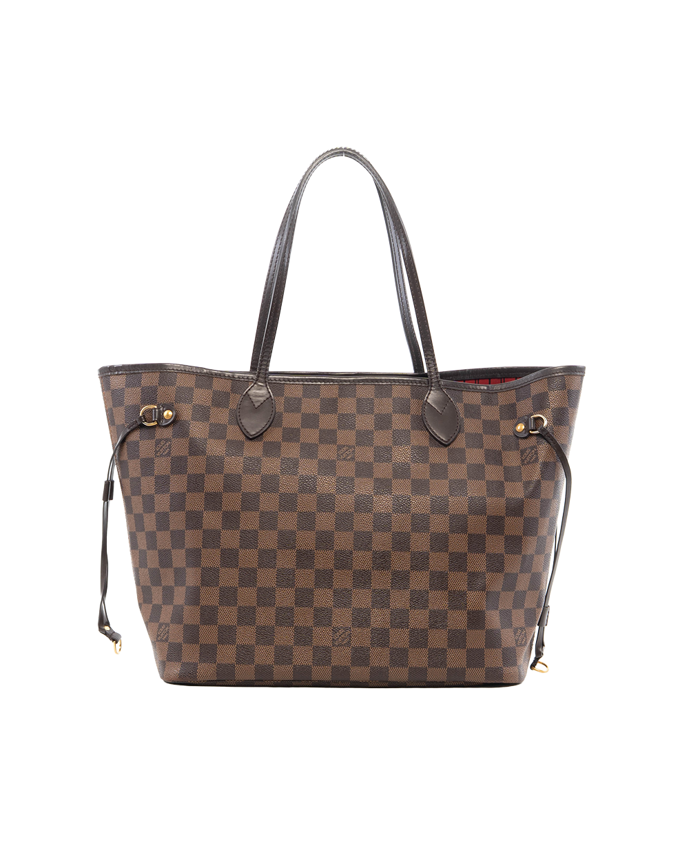 LV NEVERFULL MM BROWN DAMIER CANVAS GHW SF1176 6904