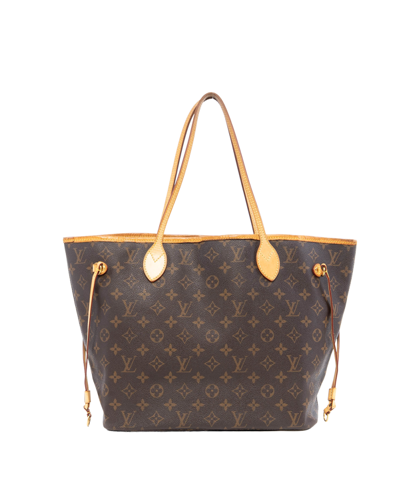 LV NEVERFULL MM BROWN MONOGRAM CANVAS GHW SA0150 4141