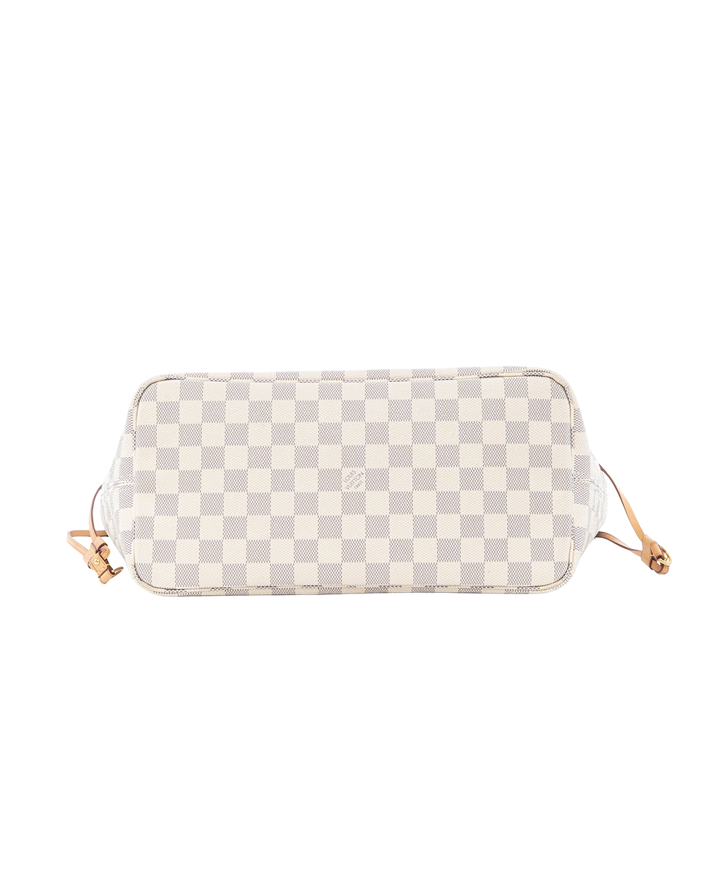 LV NEVERFULL MM WHITE AZUR DAMIER CANVAS GHW FL2148 6069