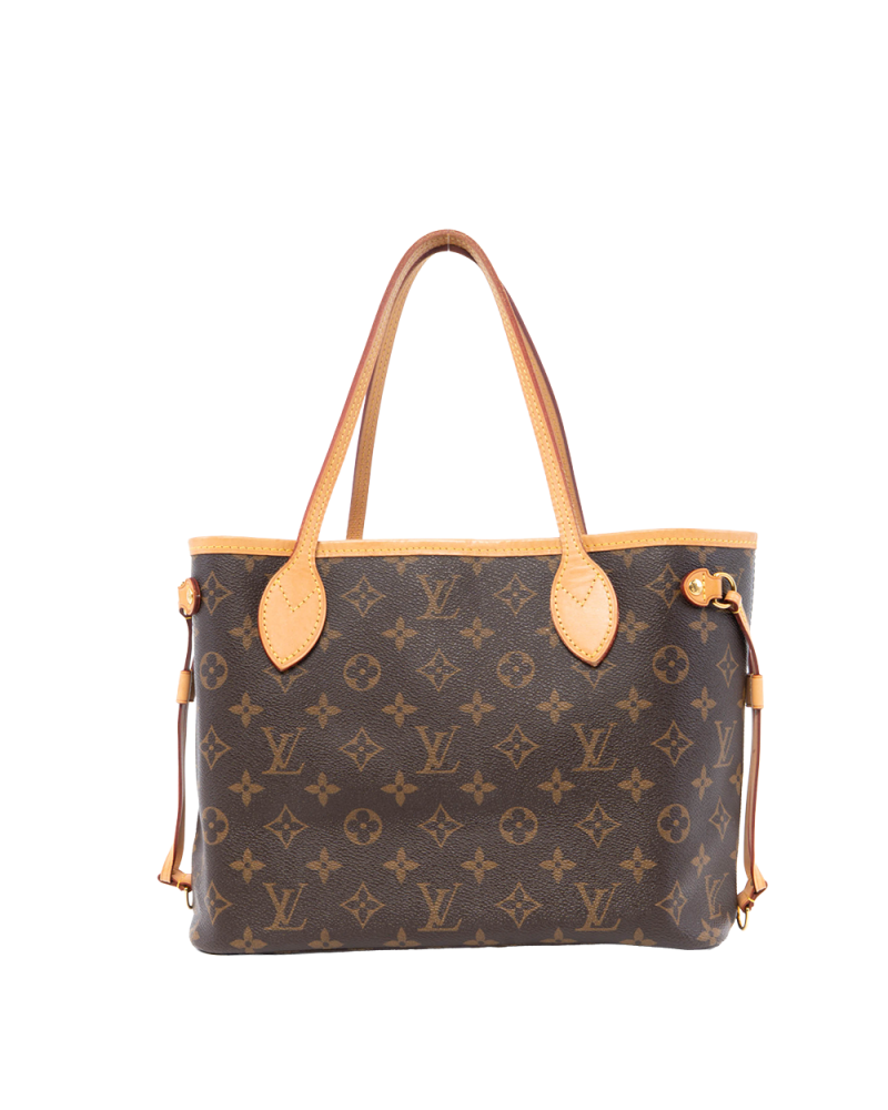 LV NEVERFULL PM BROWN MONOGRAM CANVAS GHW MICROCHIP 0146