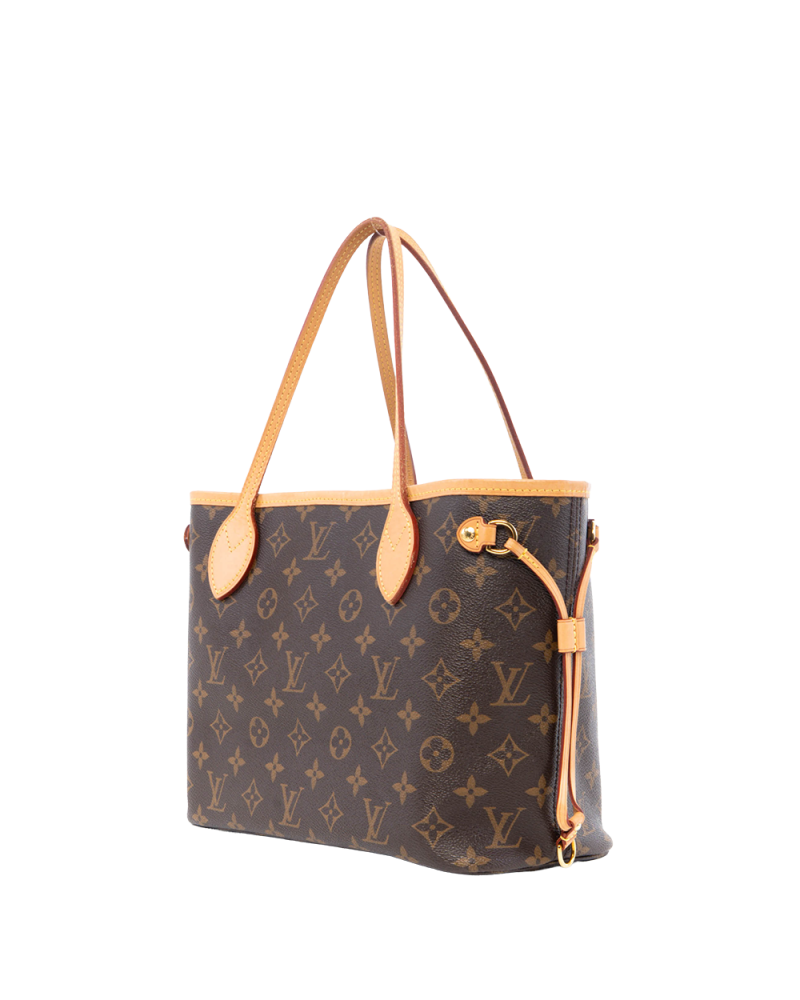 LV NEVERFULL PM BROWN MONOGRAM CANVAS GHW MICROCHIP 0147