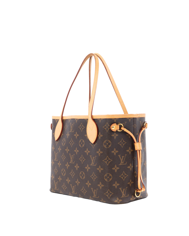 LV NEVERFULL PM BROWN MONOGRAM CANVAS GHW MICROCHIP 0148