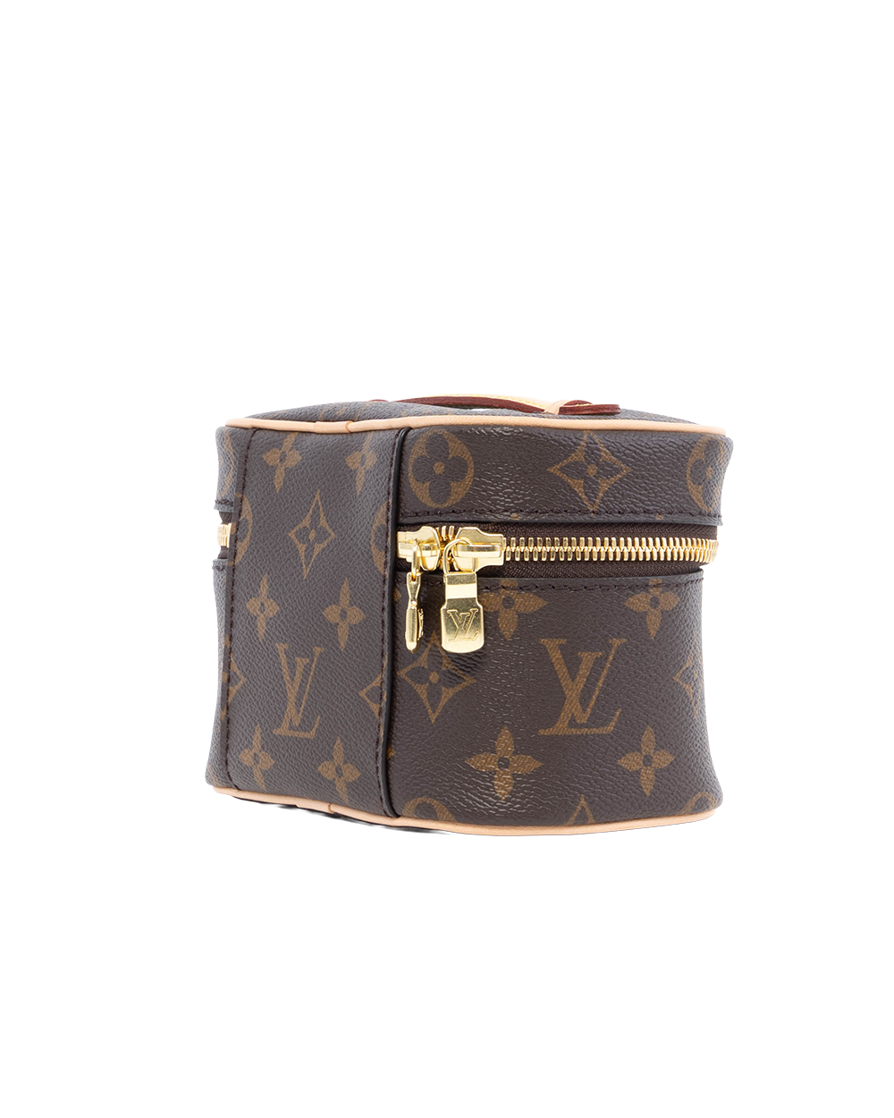 LV NICE NANO BROWN MONOGRAM CANVAS GHW MICROCHIP 4036