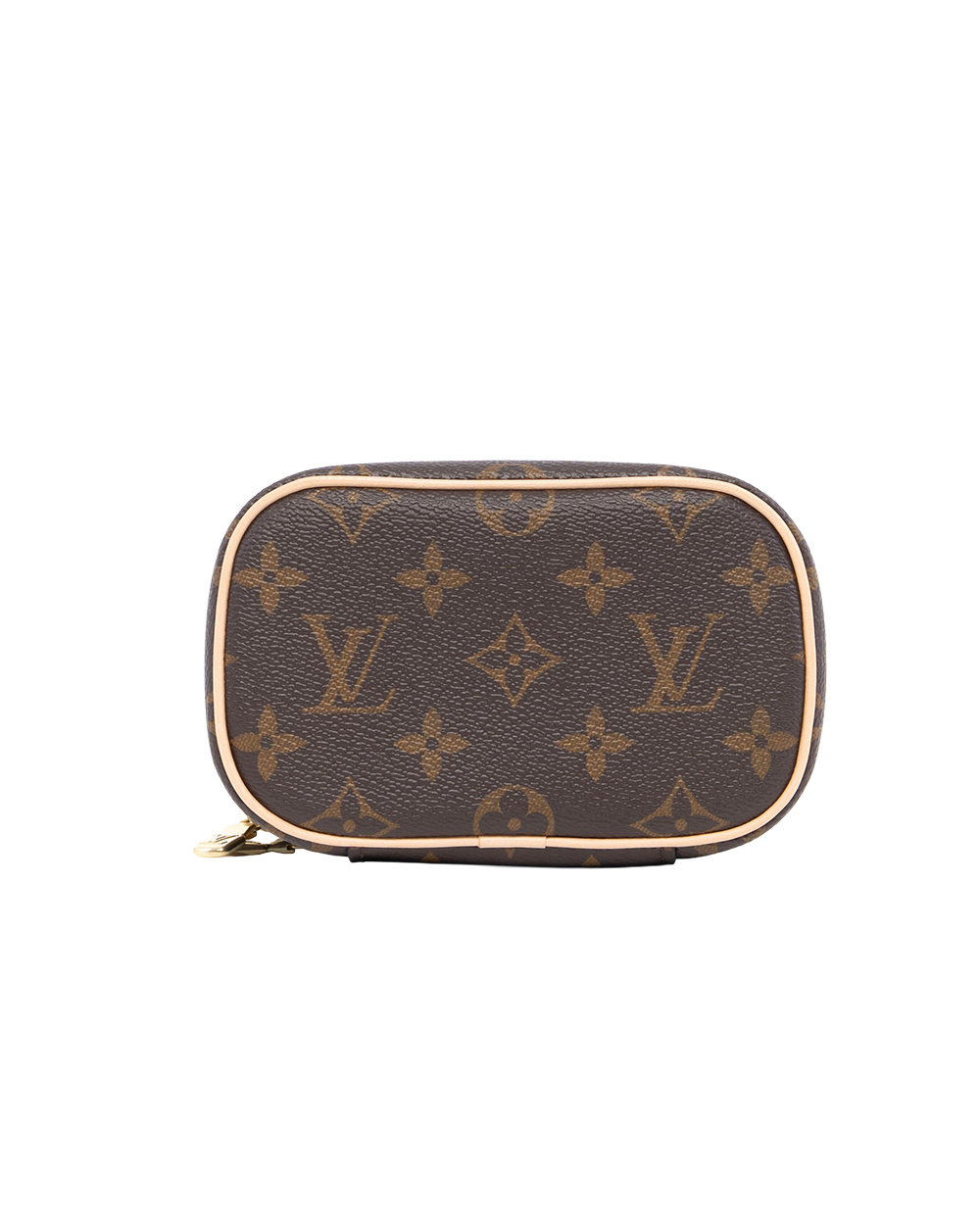LV NICE NANO BROWN MONOGRAM CANVAS GHW MICROCHIP 4038