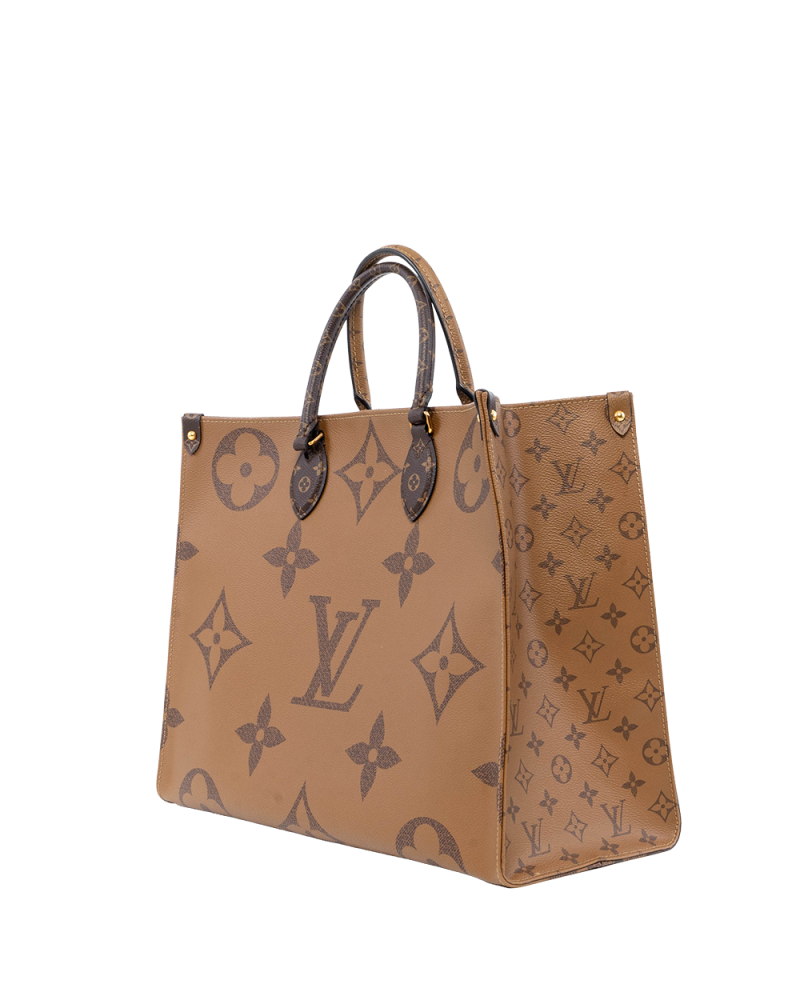LV ON THE GO GM BROWN MONOGRAM REVERSE GHW DU3199 02246