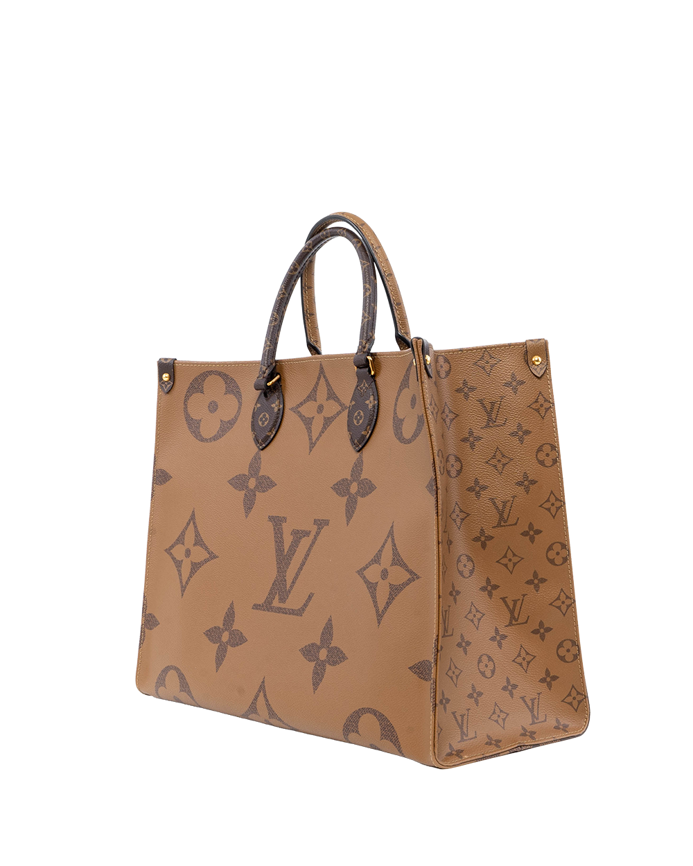 LV ON THE GO GM BROWN MONOGRAM REVERSE GHW DU3199 02246