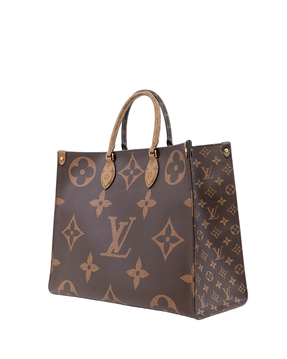 LV ON THE GO GM BROWN MONOGRAM REVERSE GHW DU3199 02247