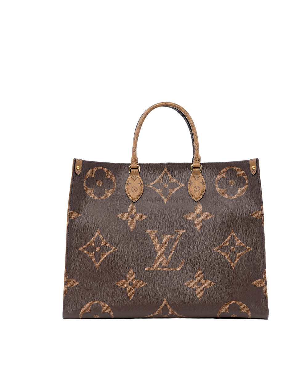 LV ON THE GO GM BROWN MONOGRAM REVERSE GHW DU3199 02248