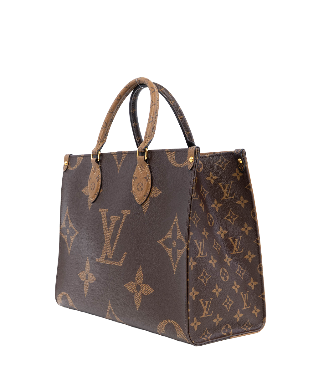 LV ON THE GO MM BROWN MONOGRAM REVERSE GHW FP0251 4002