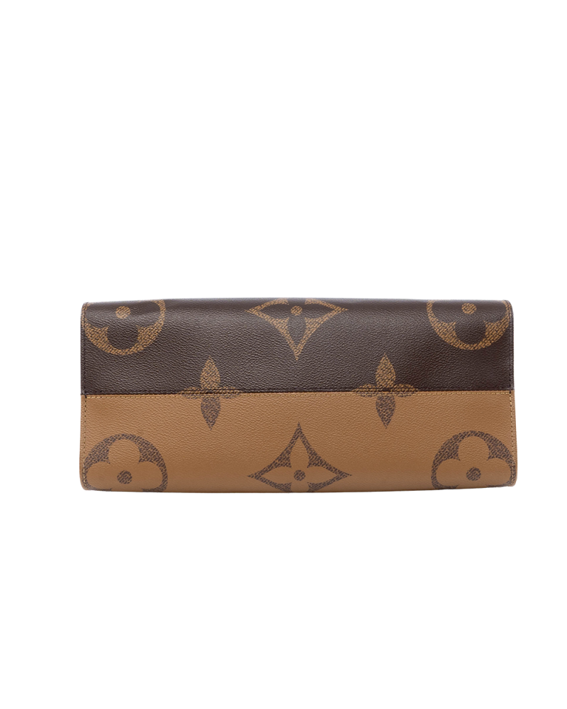 LV ON THE GO MM BROWN MONOGRAM REVERSE GHW MICROCHIP 03093