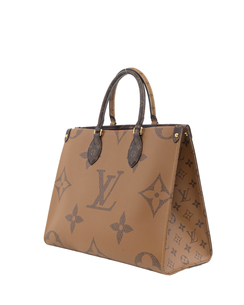 LV ON THE GO MM BROWN MONOGRAM REVERSE GHW MICROCHIP 8731