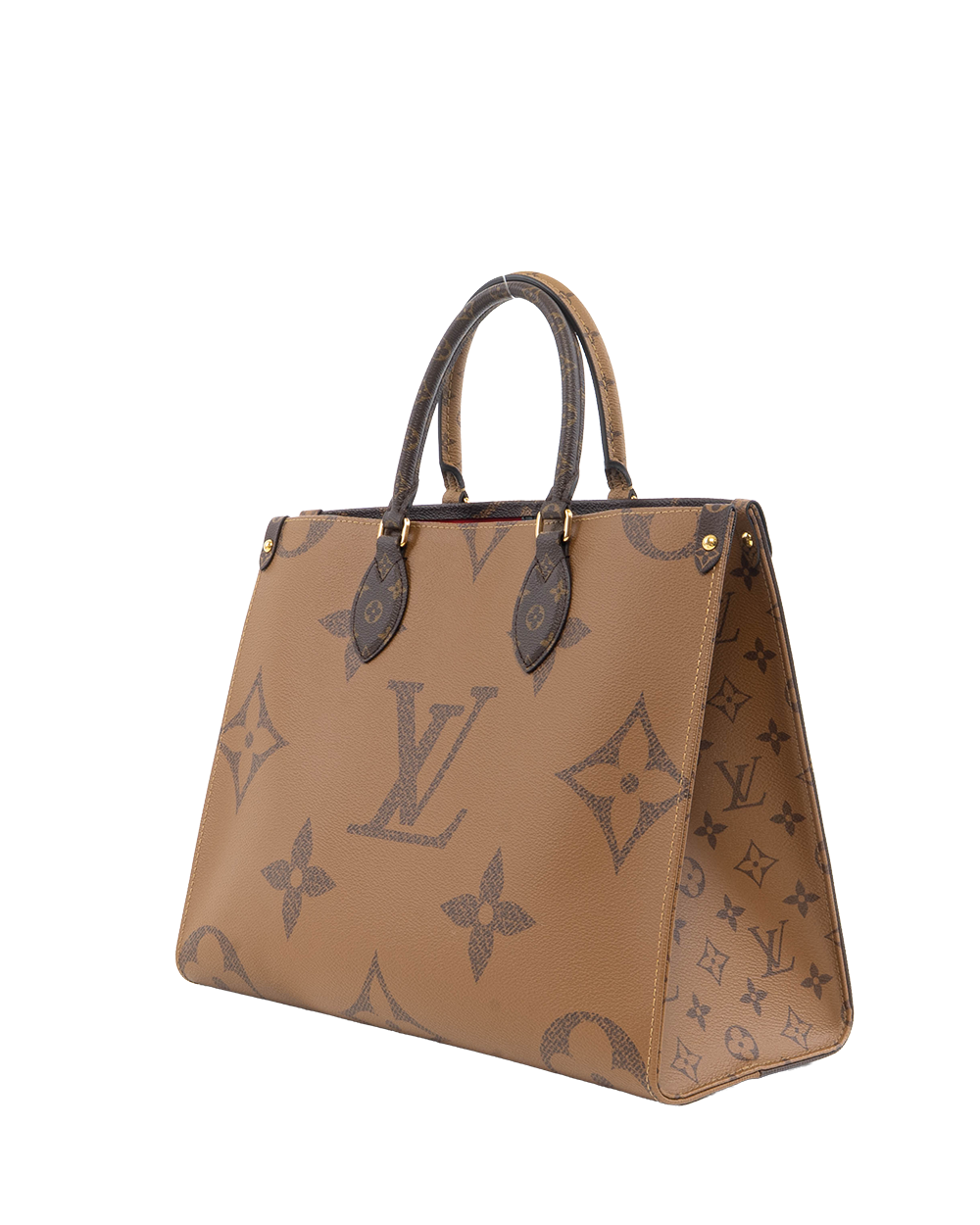 LV ON THE GO MM BROWN MONOGRAM REVERSE GHW MICROCHIP 8731