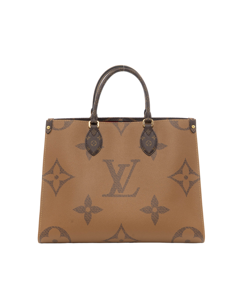 LV ON THE GO MM BROWN MONOGRAM REVERSE GHW MICROCHIP 8732