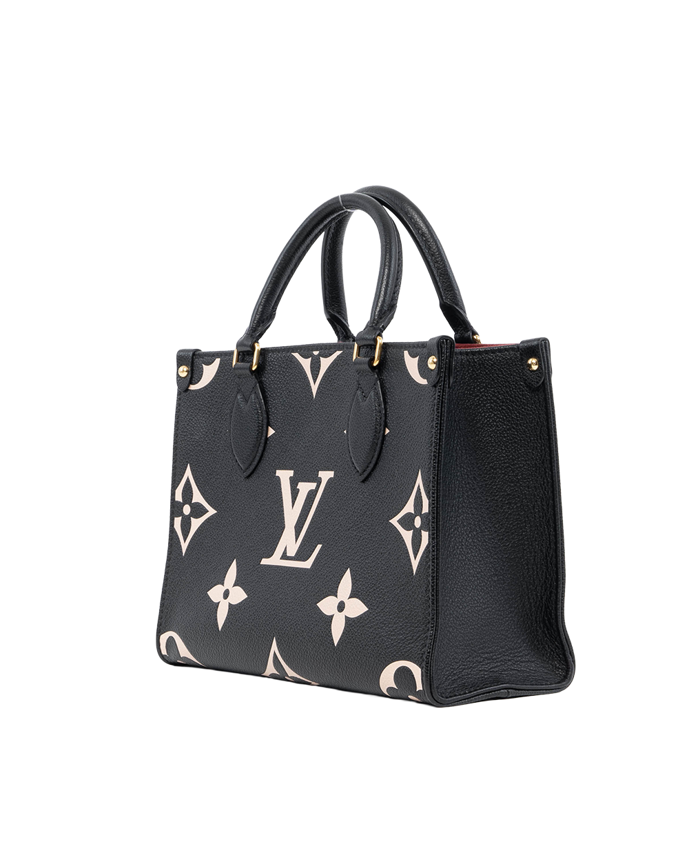LV ON THE GO PM BLACK GIANT MONOGRAM CALF GHW MICROCHIP 01253