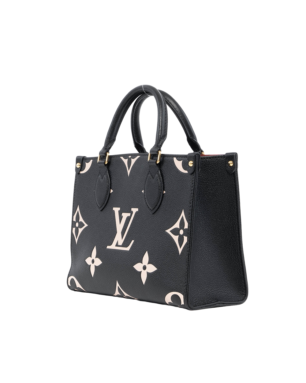 LV ON THE GO PM BLACK GIANT MONOGRAM CALF GHW MICROCHIP 01254