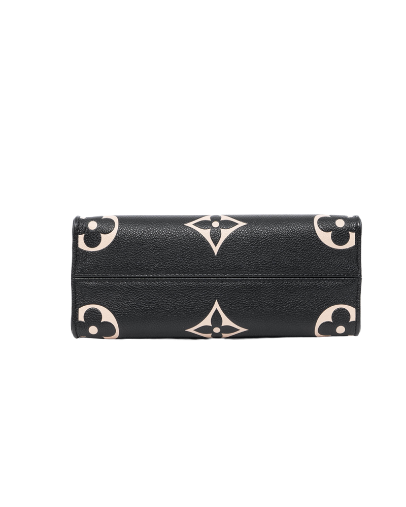 LV ON THE GO PM BLACK GIANT MONOGRAM CALF GHW MICROCHIP 01260