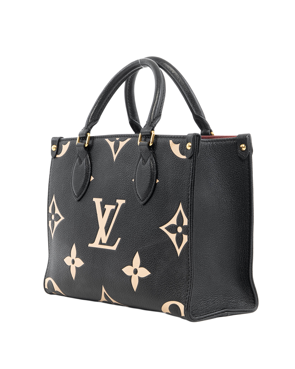 LV ON THE GO PM BLACK GIANT MONOGRAM CALF GHW MICROCHIP 5250