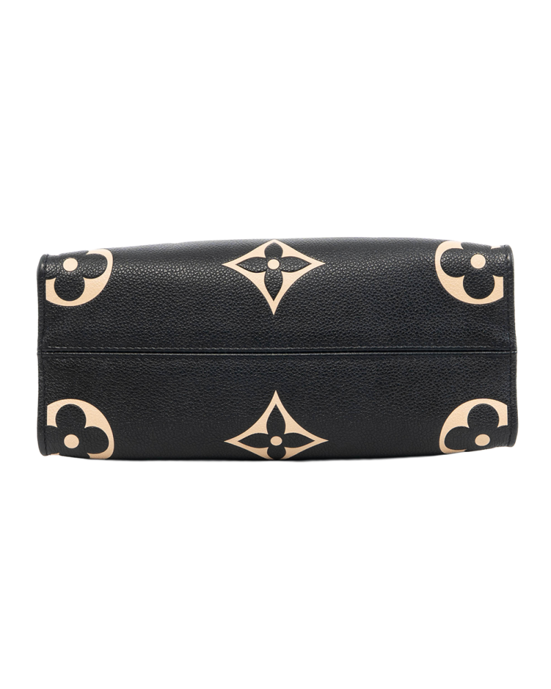 LV ON THE GO PM BLACK GIANT MONOGRAM CALF GHW MICROCHIP 5257