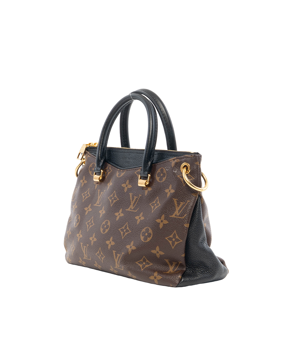 LV PALLAS BB BROWN BLACK MONOGRAM CANVAS GHW CA2107 0860