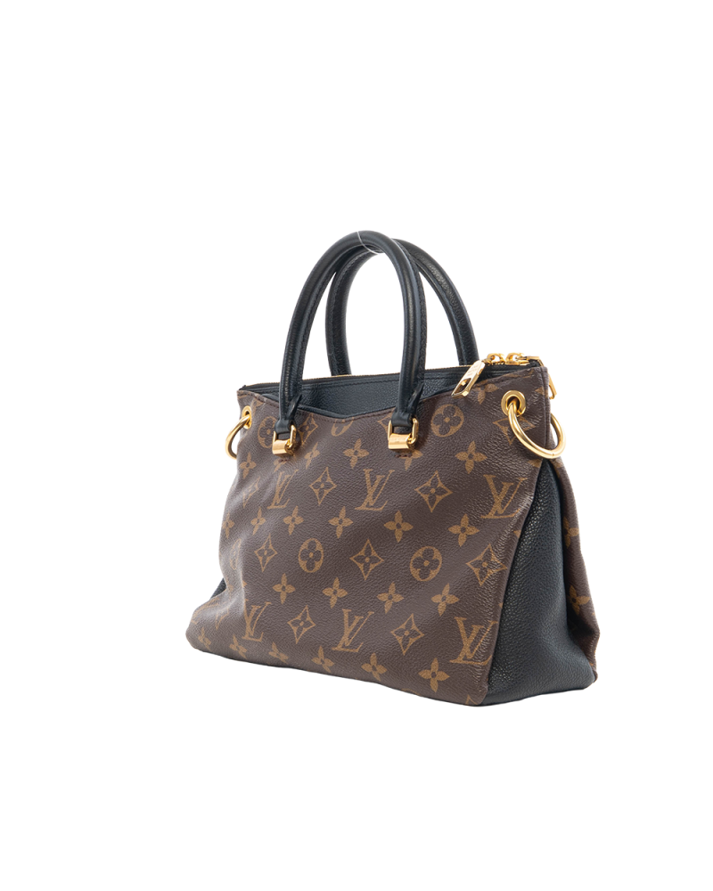LV PALLAS BB BROWN BLACK MONOGRAM CANVAS GHW CA2107 0861