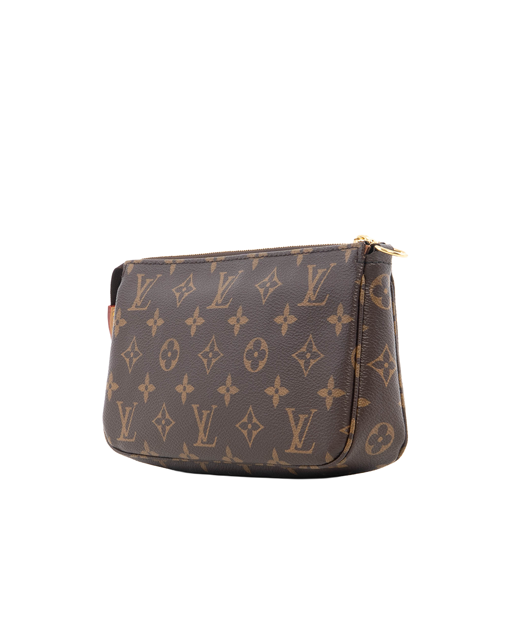 LV POCHETTE ACC BROWN MONOGRAM CANVAS GHW MICROCHIP 0566
