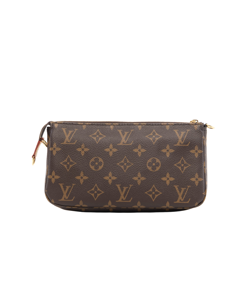 LV POCHETTE ACC BROWN MONOGRAM CANVAS GHW MICROCHIP 0567