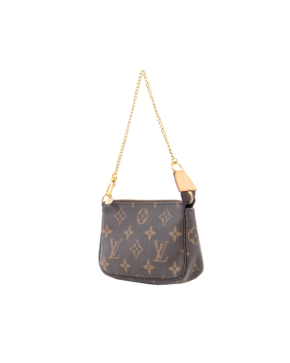 LV POCHETTE MINI BROWN MONOGRAM CANVAS GHW SF2126 5370