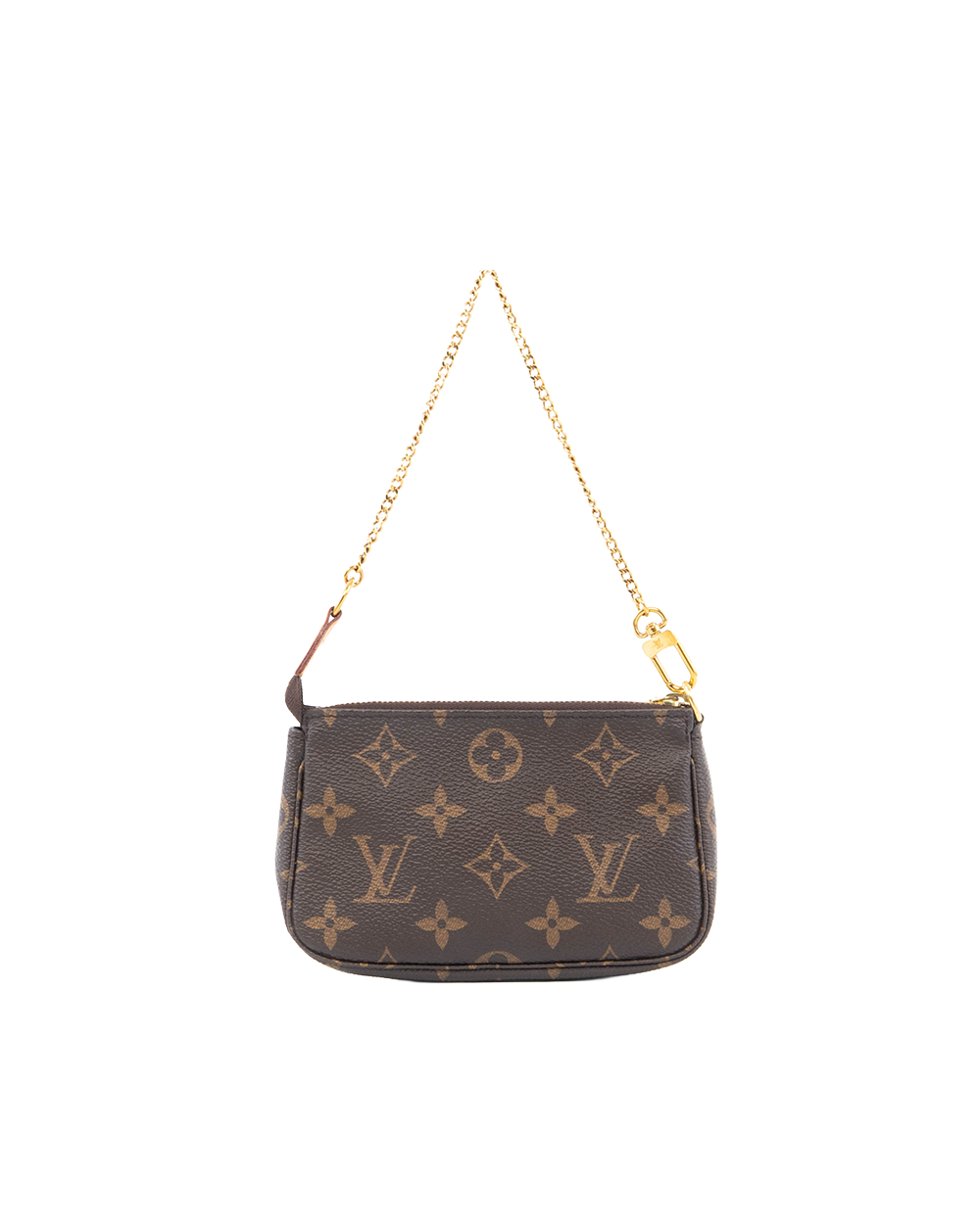LV POCHETTE MINI BROWN MONOGRAM CANVAS GHW SF2126 5372