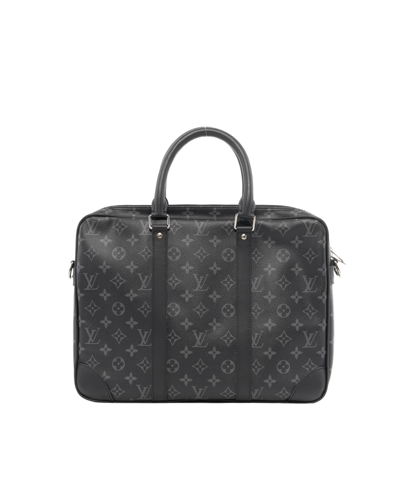 LV PORTE DOCUMENT PM ECLIPSE MONOGRAM CANVAS RHW MICROCHIP 7018
