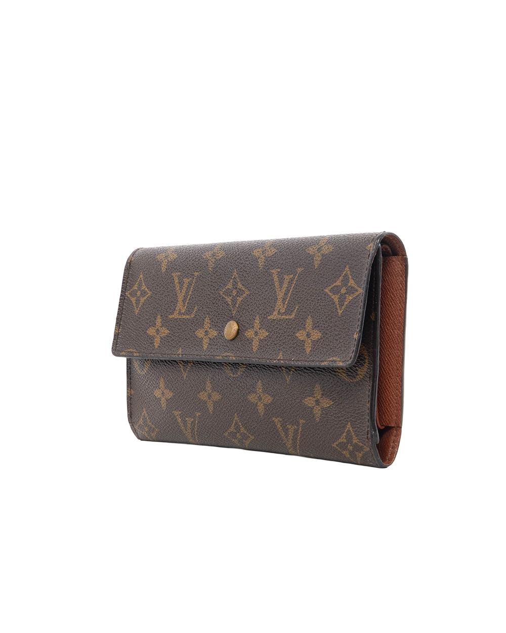 LV PORTE TRESOR WALLET BROWN MONPGRAM CANVAS GHW TH0041 0473
