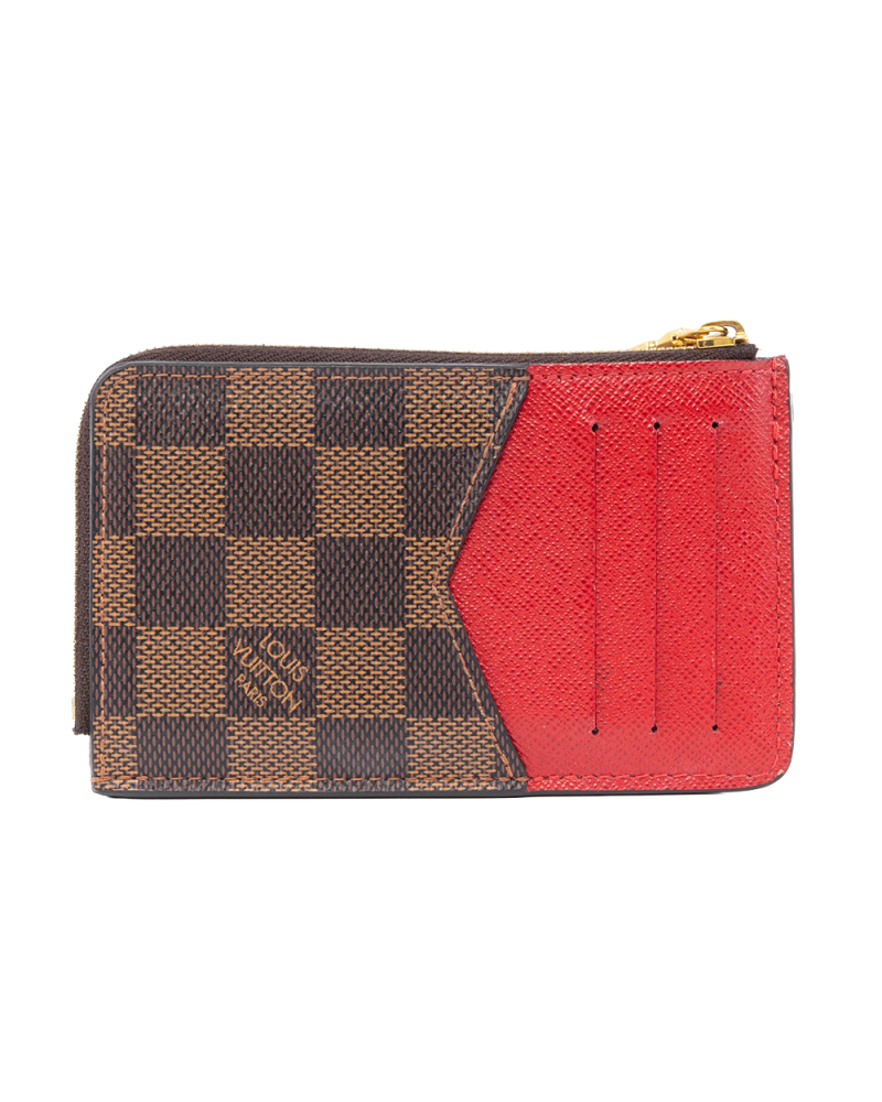 LV RECTO VERSO BROWN RED DAMIER CANVAS GHW MI4240 0780