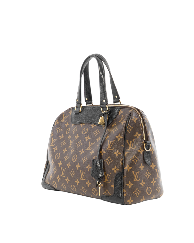 LV RETIRO MM BROWN BLACK MONOGRAM CANVAS GHW TJ1135 6157