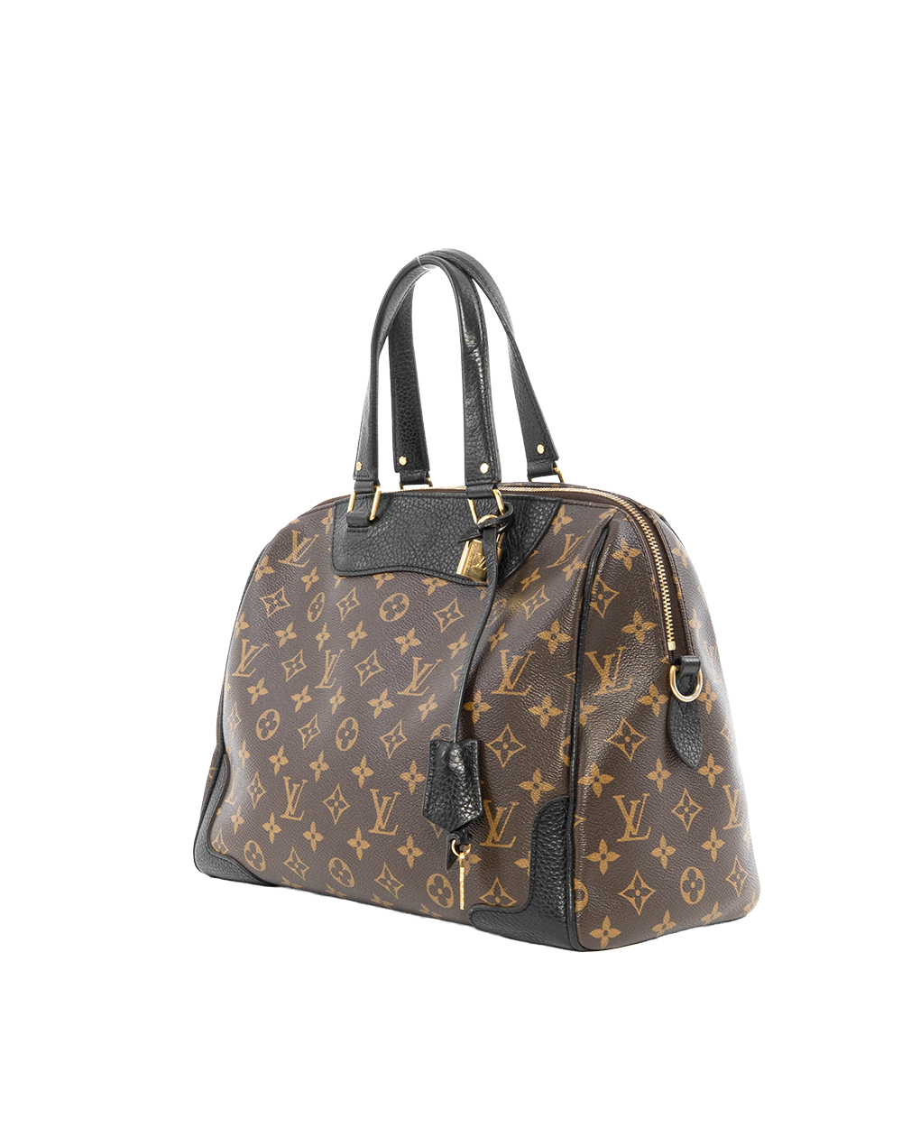 LV RETIRO MM BROWN BLACK MONOGRAM CANVAS GHW TJ1135 6157